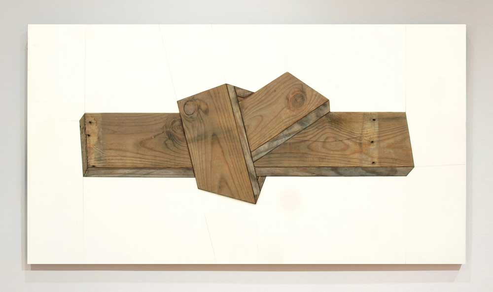 assemblage with found board